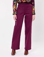 Wide-leg jeans in organic cotton denim femme La Fianc&eacute;e