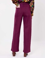 Wide-leg jeans in organic cotton denim femme La Fianc&eacute;e