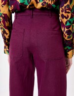 Wide-leg jeans in organic cotton denim femme La Fianc&eacute;e