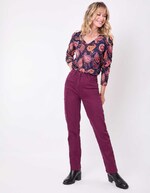 Straight-leg jeans in organic cotton denim femme La Fiancée