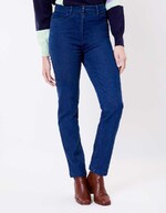Straight-leg jeans in organic cotton denim femme La Fiancée