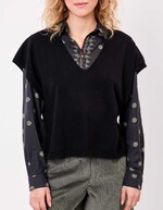 Sleeveless knit sweater femme La Fiancée
