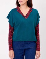 Sleeveless knit sweater femme La Fiancée