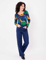 Organic flamed cotton T-shirt femme La Fiancée