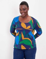 Organic flamed cotton T-shirt femme La Fiancée