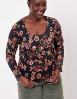 Organic flamed cotton T-shirt femme La Fiancée