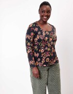 Organic flamed cotton T-shirt femme La Fiancée