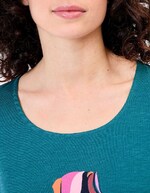 Organic flamed cotton T-shirt femme La Fiancée
