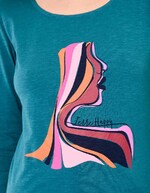 Organic flamed cotton T-shirt femme La Fiancée