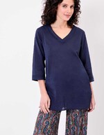 Women’s tunic in organic cotton voile femme La Fiancée