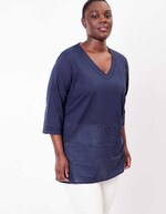 Women’s tunic in organic cotton voile femme La Fiancée