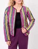 Reversible quilted jacket in organic cotton gauze femme La Fiancée