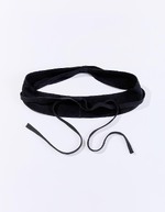 Leather tie belt femme La Fiancée