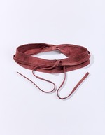 Leather tie belt femme La Fiancée