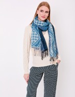Knitted rectangular scarf femme La Fiancée