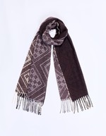 Knitted rectangular scarf femme La Fiancée