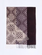 Knitted rectangular scarf femme La Fiancée