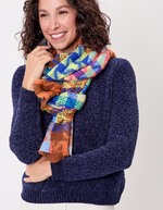 Women’s printed rectangular scarf femme La Fiancée