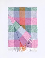 Checked rectangular scarf femme La Fianc&eacute;e