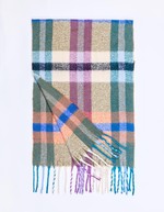 Checked rectangular scarf femme La Fiancée