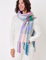 Checked rectangular scarf femme La Fiancée