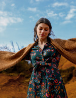 Large recycled scarf femme La Fiancée