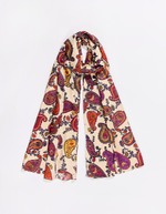 Printed rectangular stole femme La Fiancée