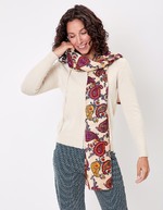 Printed rectangular stole femme La Fiancée