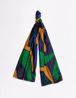 Printed rectangular silk scarf femme La Fiancée