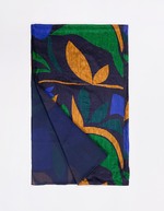 Printed rectangular silk scarf femme La Fiancée