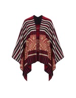Reversible printed poncho femme La Fiancée