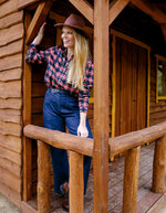 Country-style fluid blouse femme La Fiancée