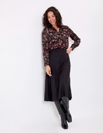 Straight satin shirt femme La Fiancée