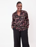 Straight satin shirt femme La Fiancée