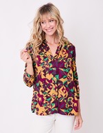 Straight satin shirt femme La Fiancée