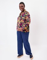 Straight satin shirt femme La Fiancée