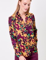 Straight satin shirt femme La Fiancée