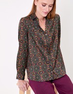 Straight satin shirt femme La Fiancée