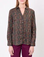 Straight satin shirt femme La Fiancée