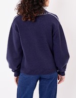 Knit cardigan with shirt collar femme La Fiancée