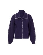 Knit cardigan with shirt collar femme La Fiancée