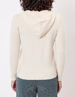Hooded zip knit cardigan femme La Fiancée