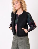 Sleeveless wool-lined vest femme La Fiancée