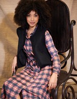 Sleeveless wool-lined vest femme La Fiancée