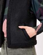 Sleeveless wool-lined vest femme La Fiancée
