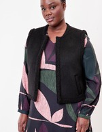 Sleeveless wool-lined vest femme La Fiancée