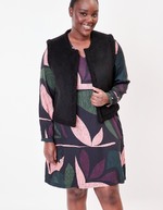 Sleeveless wool-lined vest femme La Fiancée