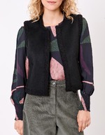 Sleeveless wool-lined vest femme La Fiancée