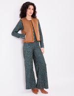 Sleeveless wool-lined vest femme La Fiancée