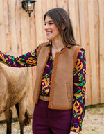 Sleeveless wool-lined vest femme La Fiancée